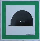 Altes Hinweisschild  Symbol "Schutzhelm tragen", DDR