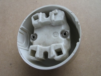 Preview: Serienschalter Bakelit, hell, rund, Lichtschalter DDR, Aufputz,  #276