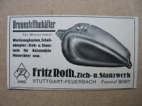 Brennstoffbehälter, Fritz Roth Stuttgart- Feuerbach, 1938