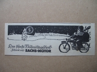 Fahrrad mit Sachs- Motor, 1938