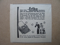 Schreibmaschine ERIKA, vorm. Seidel & Naumann Dresden, 1938