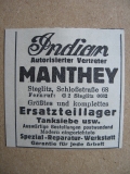 Indian Vertreter Manthey Berlin Steglitz, 1938