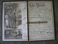 Preview: Lehr- Brief Conditor, Konditor, 1902, Zwickau, Crimmitschau, 1902