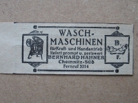 Waschmaschinen, Bernhard Hähner Chemnitz, 1925 #2