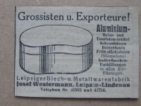 Josef Westermann Leipzig- Lindenau, Metallwarenfabrik, 1925 #2