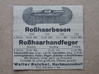 Walter Reichel Hartmannsdorf, Roßhaarbesen, Bürsten, 1925 #2