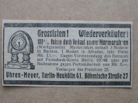 Uhren- Meyer Berlin- Neukölln, 1925 #2