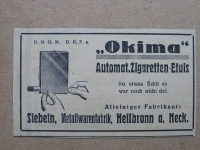 OKIMA Zigaretten- Etuis, Metallwarenfabrik Siebein Heilbronn