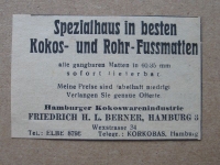 Kokos- Rohr- und Fussmatten, Berner Hamburg, KORKOBAS