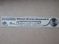 Hörsel- Werke Eisenach, Maßstäbe, Werkzeuge