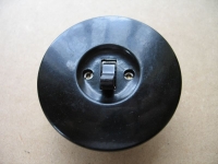 Ausschalter, Kippschalter, Bakelit, rund, UP, Lichtschalter, 50-er Jahre, #87*