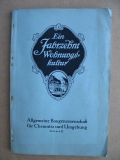Ein Jahrzehnt Wohnungskultur, Baugenossenschaft Chemnitz, 1921