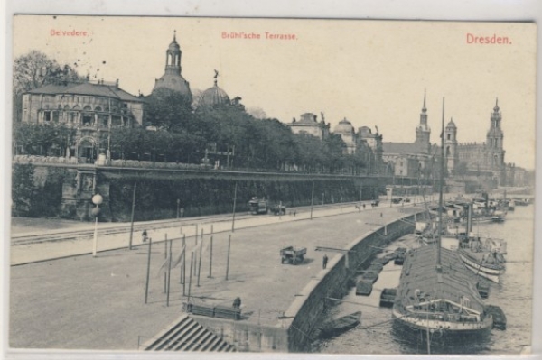 Dresden Brühlsche Terrasse, 1913