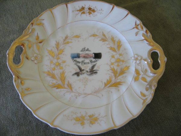 Gott segne Euren Bund, Teller zur Hochzeit, 20-er Jahre