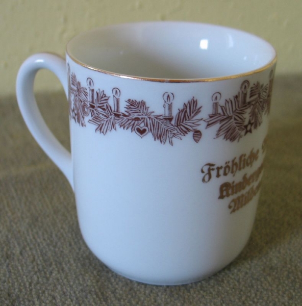 Kindergottesdienst Mildenau 1933, Tasse, Porzellanmalerei Ophir Bethel