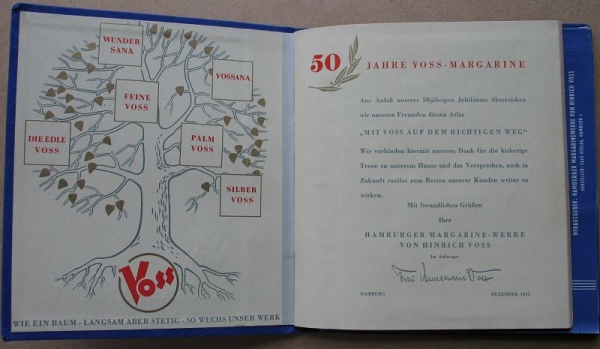 Mit VOSS auf dem richtigen Weg, Atlas Margarinewerk Hamburg, 1954