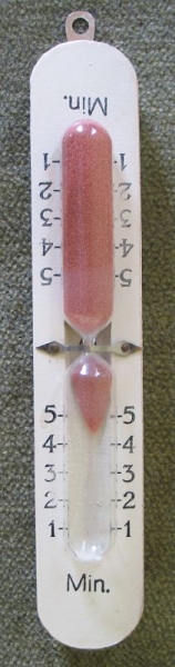 Eieruhr, Sanduhr, um 1950