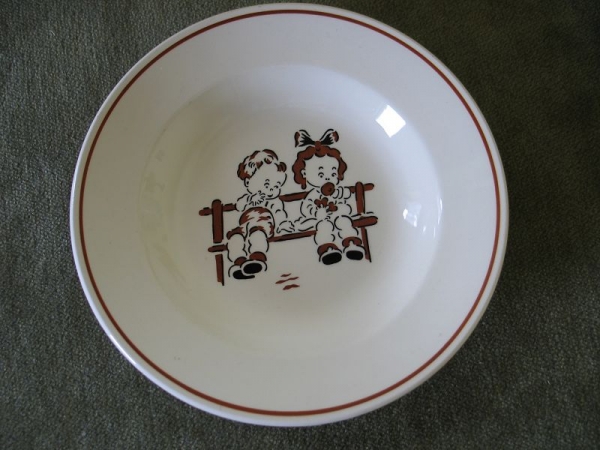 Kinderteller DDR 60-er/ 70-er Jahre, Steingut, #2