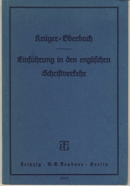 Einführung in den englischen Schriftverkehr, 1936