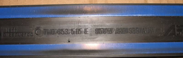 Ford Galaxy, VW Sharan, Seat Alhambra, 7MO 853 515 E, 95VW A20 939 ACW