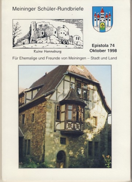 Schüler Rundbriefe Meiningen, 1998