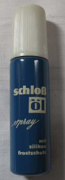 Schloß Öl Spray, Schlossöl-Spray, DDR, unbenutzt, 70-er Jahre