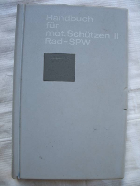 Handbuch für mot. Schützen II Rad- SPW, DDR, NVA, 1979