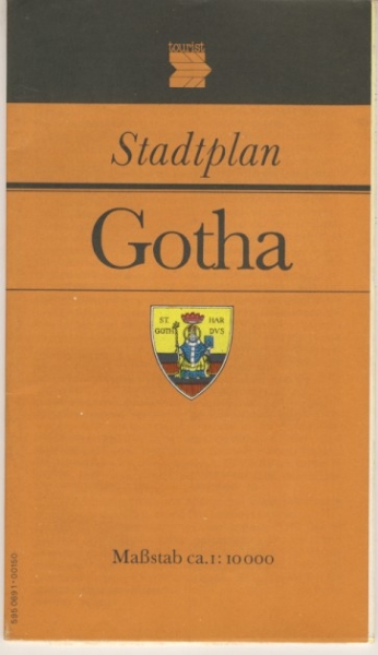 Stadtplan Gotha, DDR 1987