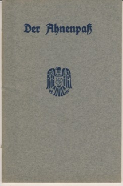 Der Ahnenpaß, 30-er Jahre