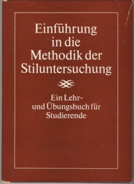 Methodik der Stiluntersuchung, DDR 1972