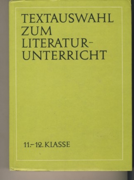 Textauswahl zum Literaturunterricht, DDR 1969