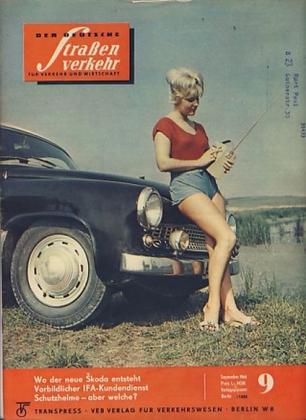 Heft 9/ 1964, Skoda 1000 MB, Volvo L 4854, P 1800 S, Sachsenring