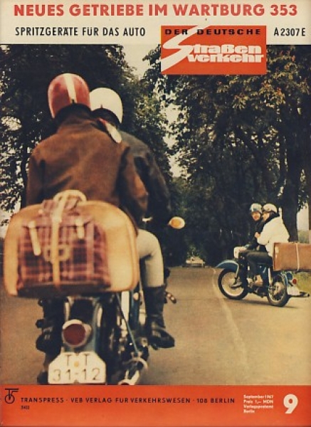 Heft 9/ 1967, Wartburg 353, Trabant, Skoda 1000 MB, Ford Comuta