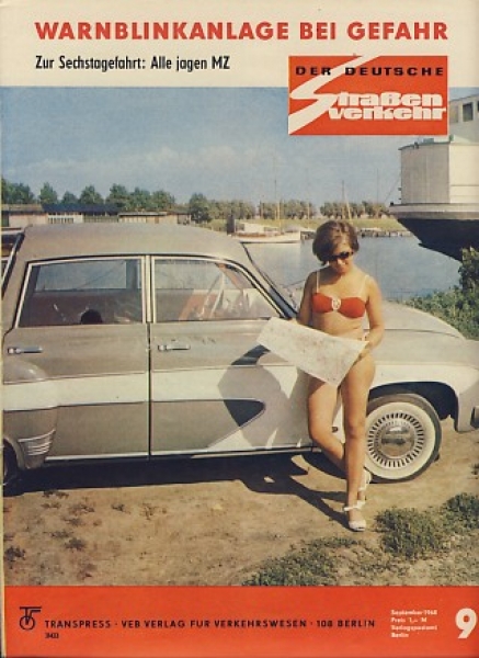 Heft 9/ 1968, Wartburg, Trabant, MZ, Fiat 850, Schaustellerfahrzeuge