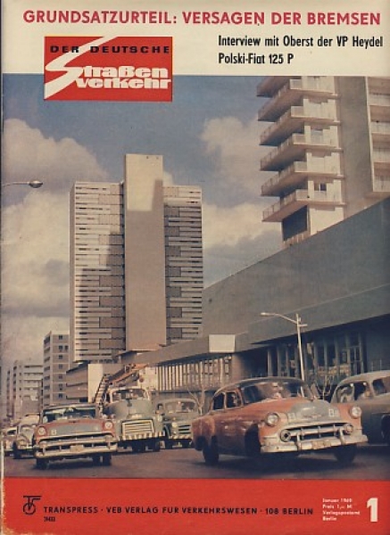 Heft 1/ 1969, Polski Fiat, Barkas B1000 Wohnmobil, Skoda 1000MB