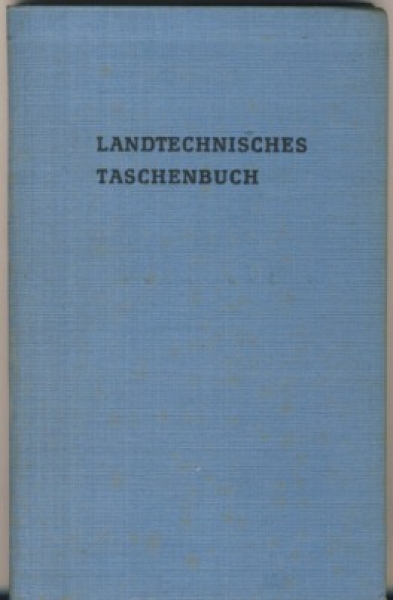Landtechnisches Taschenbuch, DDR 1963