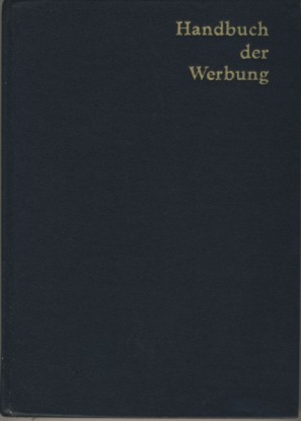 Handbuch der Werbung, DDR 1968