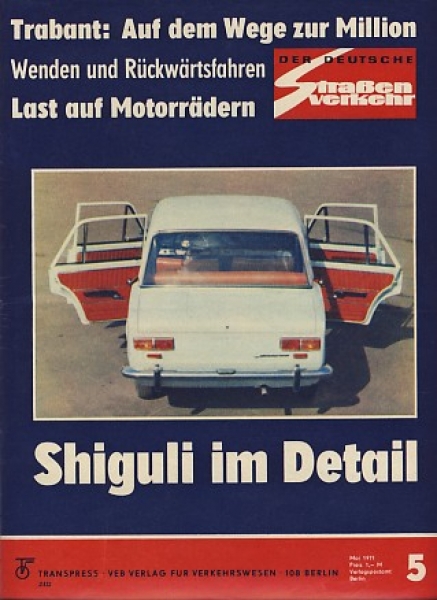 Heft 5/ 1971, Shiguli, Simson Mofa, Renault A 310, Moskwitsch 408