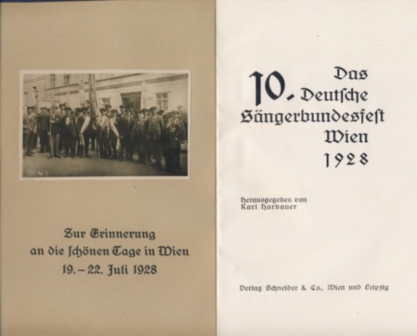 Das 10. Deutsche Sängerbundesfest Wien 1928, Netzschkau