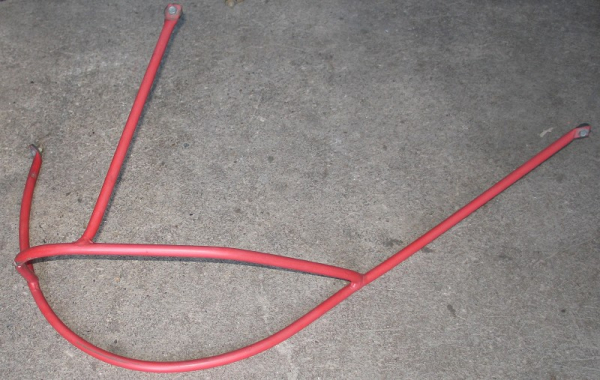 Schutzgitter, Astabweiser zum Suchscheinwerfer, Robur Feuerwehr, rot
