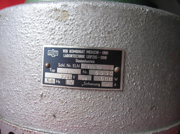 Radiallüfter DDR, Typ 15039, VEB Kombinat Medizin- und Labortechnik Leipzig