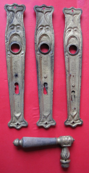 Drückergarnitur, Türbeschläge, Jugendstil, Türklinke, #2