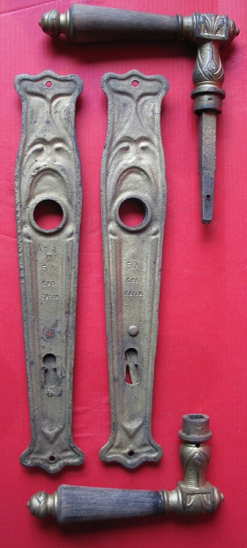 Drückergarnitur, Türbeschläge, Jugendstil, Türklinke, #1