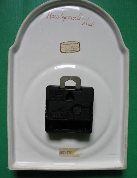 Küchenuhr Junghans Quartz, Handgemalt, 90er Jahre