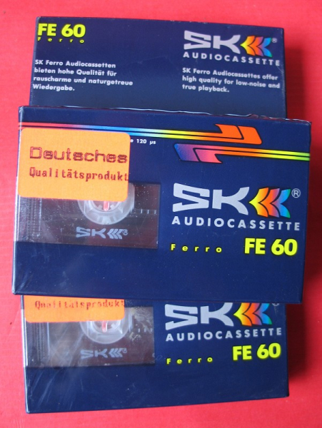 SK Ferro FE60, Audiocassetten, MC, Kassetten, 3 Stück