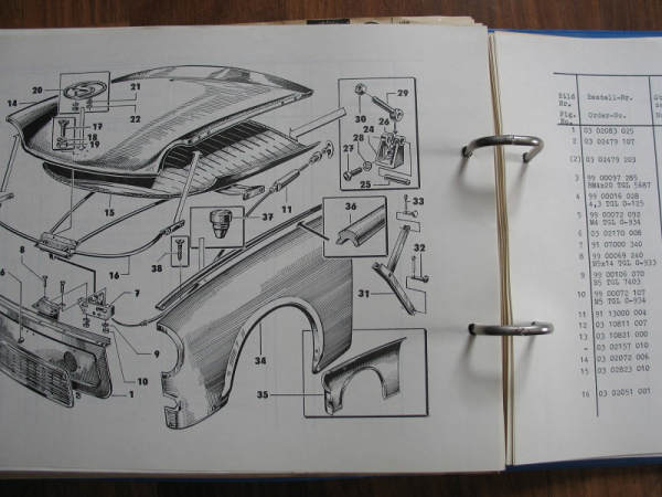 Ersatzteilkatalog Trabant 601, DDR 1973, VEB Sachsenring Automobilwerke Zwickau