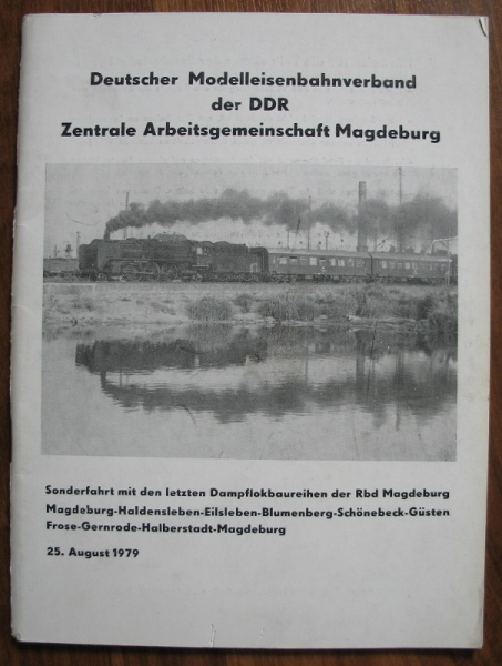 Sonderfahrt mit den letzten Dampflokbaureihen der Rbd Magdeburg, DDR 1979