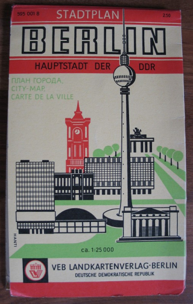 Stadtplan Berlin, DDR 60-er Jahre