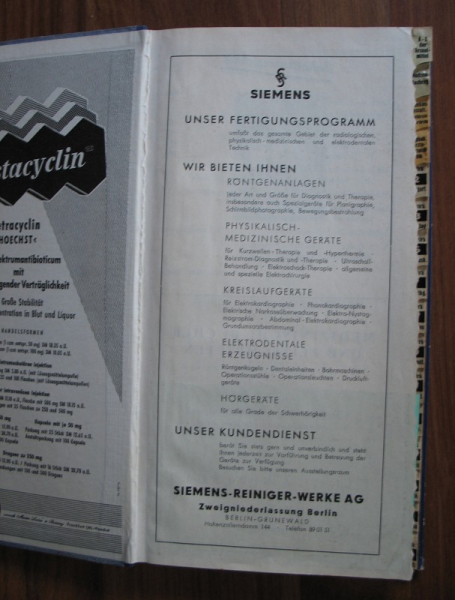 Der Arzt, Wegweiser durch das Berliner Gesundheitswesen, 50-er Jahre, Berlin