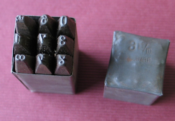 Schlagzahlen aus DDR- Zeiten, 3 mm, #7